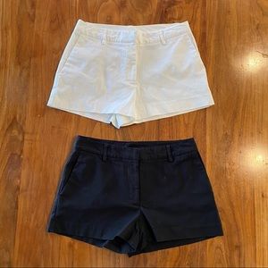 Express Stretch Dress Shorts in White / Black (Set of 2)
